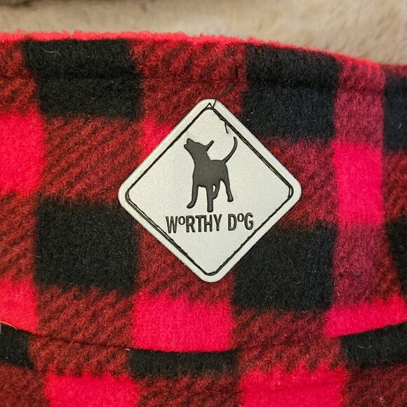 NEWTHE WORTHY DOG Fargo Reversible Fleece Dog Jacket Double-Layer Wind-Resistant - Picture 3 of 9